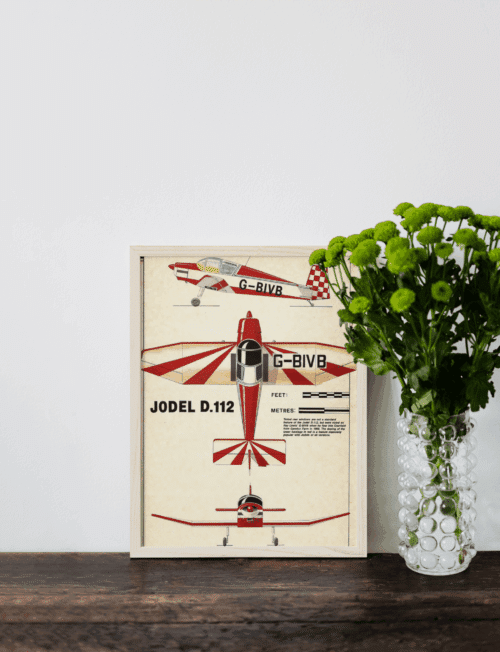 AFFICHE JODEL D112 3 VUES COULEURS