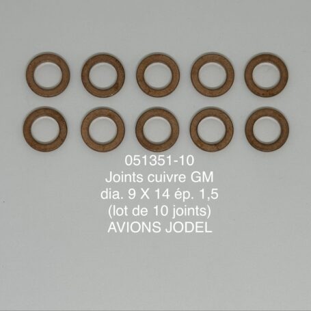 jeu de 10 joints cuivre gm