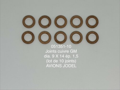 jeu de 10 joints cuivre gm