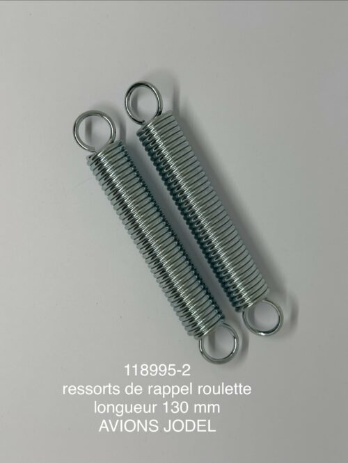jeu de 2 ressorts de rappel conjugaison roulette 130 mm