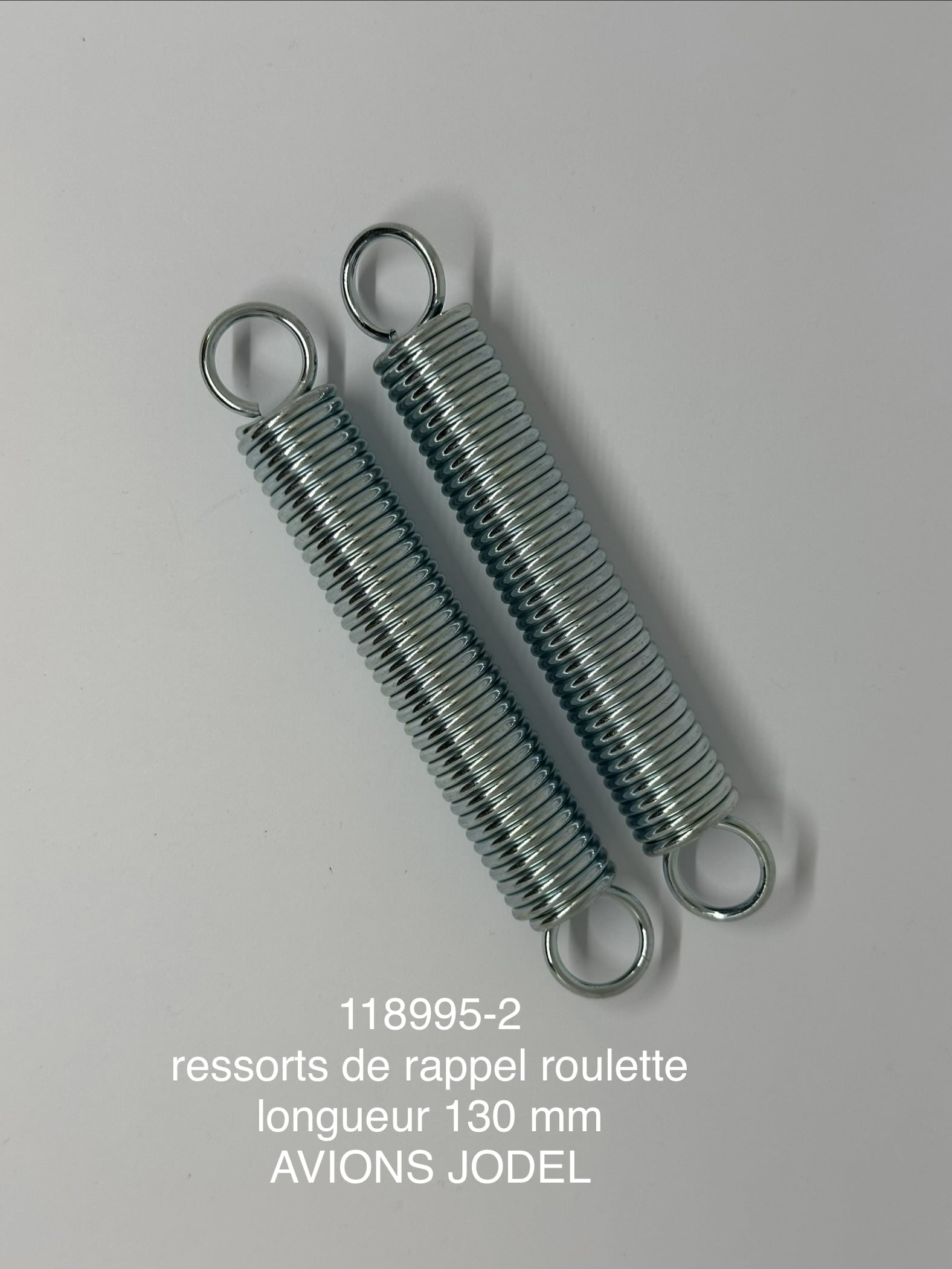 JEU DE 2 RESSORTS DE RAPPEL CONJUGAISON ROULETTE 130 MM - Avions Jodel