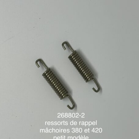 jeu de 2 ressorts de rappel mÂchoires de frein petit modÈle