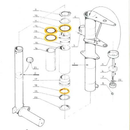 kit joints train d'atterrissage jodel robin dr300/dr400