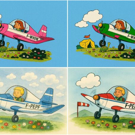 4 sets nos "jodel" pour les enfants sÉrie n° 1