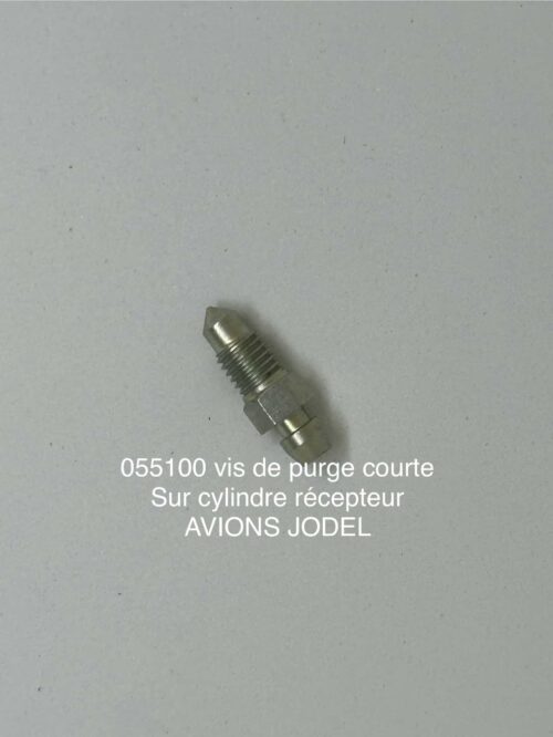vis de purge courte sur cylindre recepteur