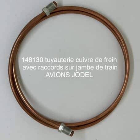 tuyauterie cuivre de frein sur jambe de train dia 4,76 lg 1155 mm d140