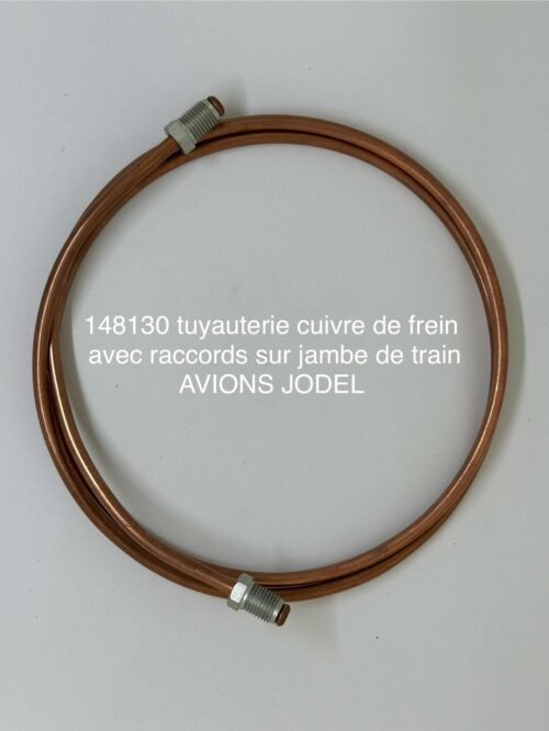 tuyauterie cuivre de frein sur jambe de train dia 4,76 lg 1155 mm d140