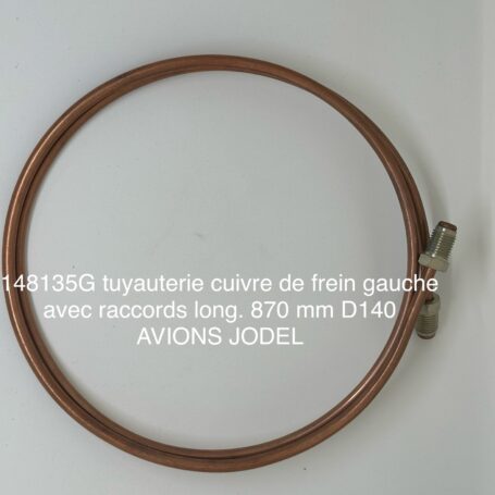 148135g tuyauterie cuivre de frein gauche avec raccord