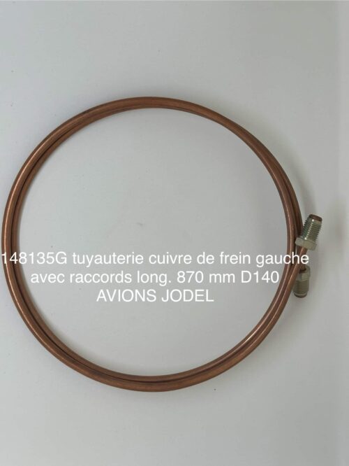 148135g tuyauterie cuivre de frein gauche avec raccord