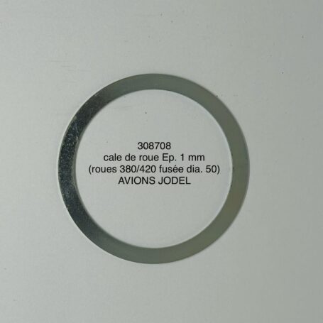 308708 cale de roue 380 / 420n ep. 1 mm