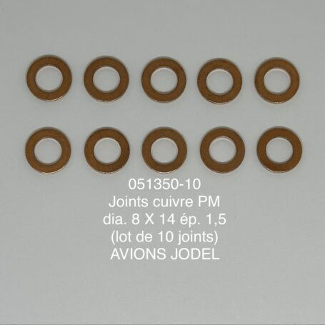 jeu de 10 joints cuivre pm