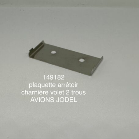 plaquette arrÊtoir charniÈre volet 2 trous