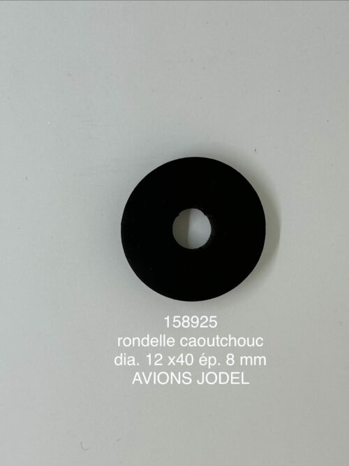 rondelle caoutchouc dia. 12 x 40 ep. 8 mm