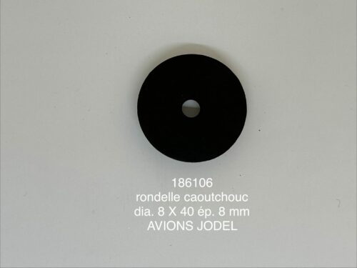 rondelle caoutchouc dia. 8x40 ep. 8 mm