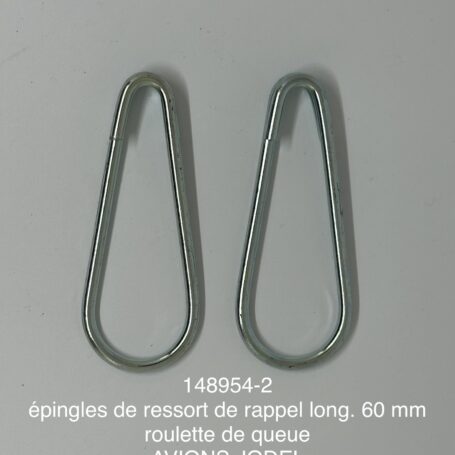 epingle de ressort de rappel long. 60 mm