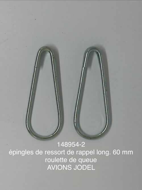 epingle de ressort de rappel long. 60 mm