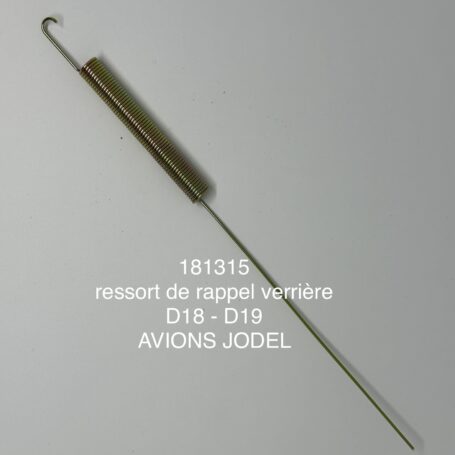 ressort de rappel verriere d18 / d19