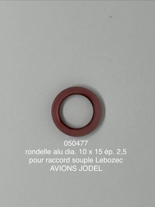 rondelle alu 10 x 15 ep. 2.5 raccord souple lebozec