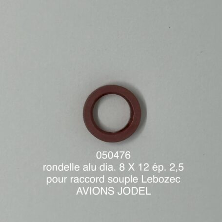 rondelle alu 8 x 12 ep. 2.5 raccord souple lebozec