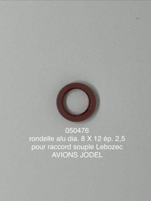 rondelle alu 8 x 12 ep. 2.5 raccord souple lebozec