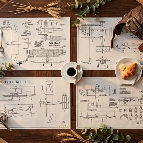 4 sets plans jodel mockup quatuor